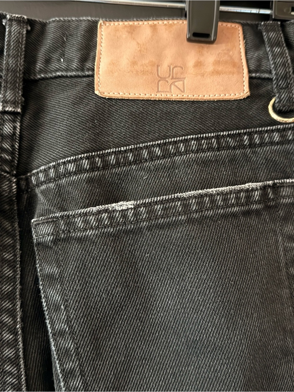Ulla Johnson The Agnes Jean in Black Smoke Size 26 Made in USA Straight Leg Slim - Picture 7 of 15